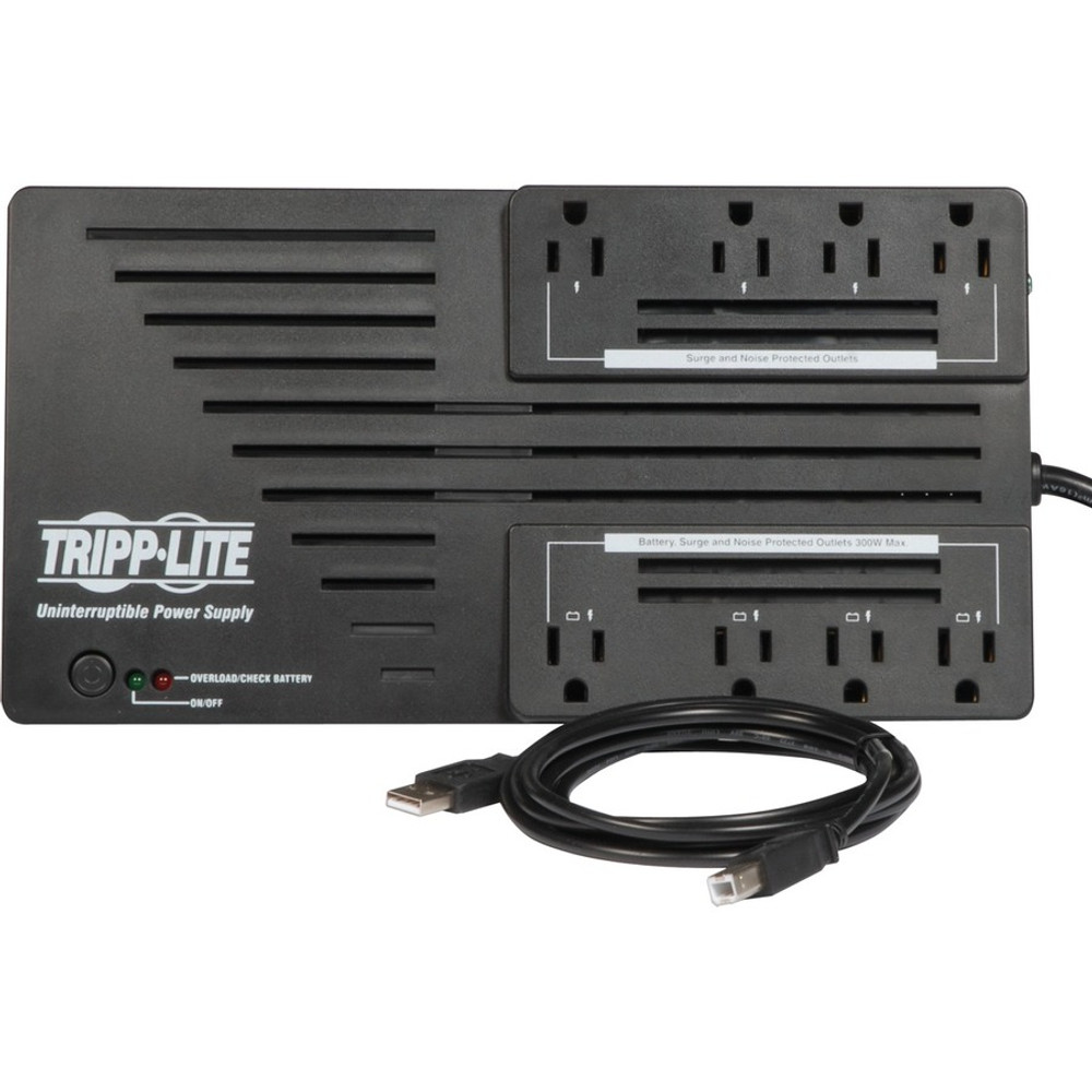 Tripp Lite by Eaton AVR550U Tripp Lite by Eaton 550VA 300W Line-Interactive UPS - 8 NEMA 5-15R Outlets, AVR, 120V, 50/60 Hz, USB, Desktop/Wall Mount - Battery Backup