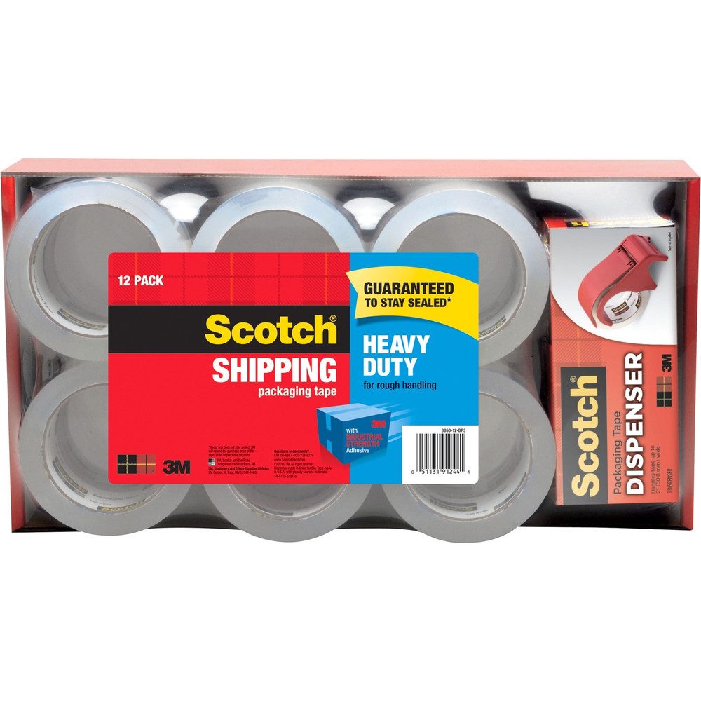 3M Scotch 385012DP3 Scotch Heavy-Duty Shipping/Packaging Tape