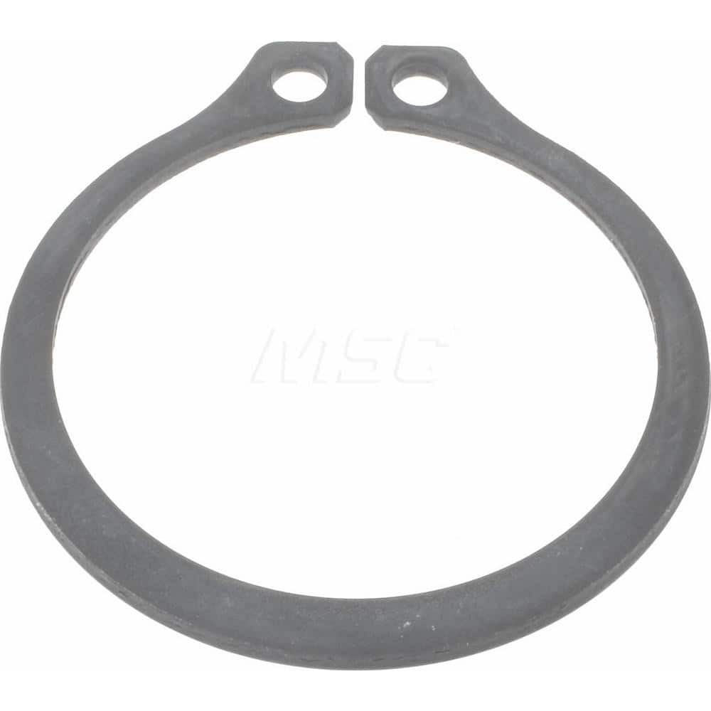 Rotor Clip SH-156ST PA External Snap Retaining Ring: 1.468" Groove Dia, 1.562" Shaft Dia, Spring Steel, Phosphate Finish