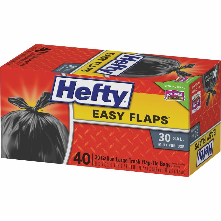 Reynolds Food Packaging Hefty E27744 Hefty Easy Flaps 30-gallon Large Trash Bags