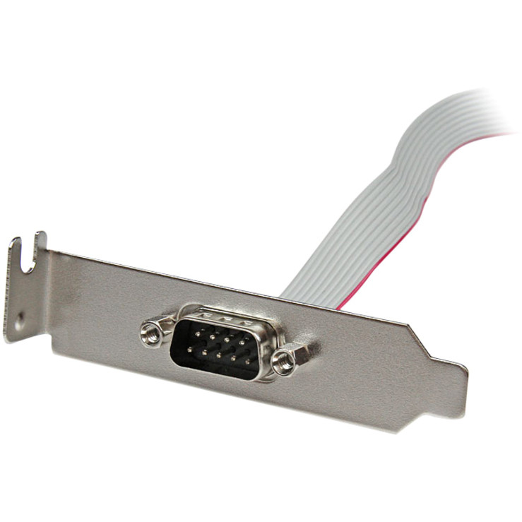 StarTech.com PLATE9M16LP StarTech.com 1 Port 16in DB9 Serial Port Bracket to 10 Pin Header - Low Profile