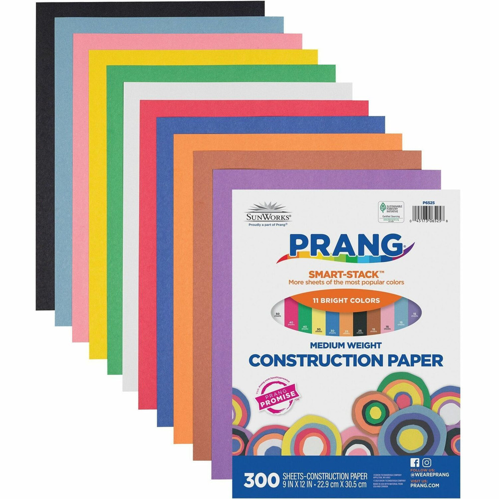 Dixon Ticonderoga Company Prang 6525 Prang Smart-Stack Construction Paper