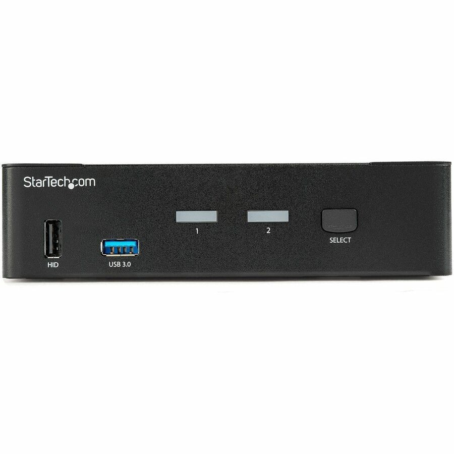 StarTech.com SV231DPU34K StarTech.com 2 Port DisplayPort KVM Switch - 4K 60Hz - Single Display - UHD DP 1.2 USB KVM Switch with USB 3.0 Hub & Audio - TAA Compliant