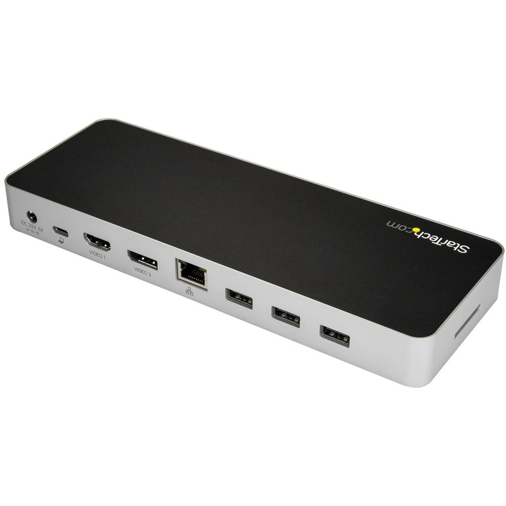 StarTech.com DK30CHDDPPD StarTech.com USB C Dock - 4K Dual Monitor HDMI & DisplayPort USB Type-C Docking Station - 60W Power Delivery, SD, 4-port USB 3.0 Hub, GbE