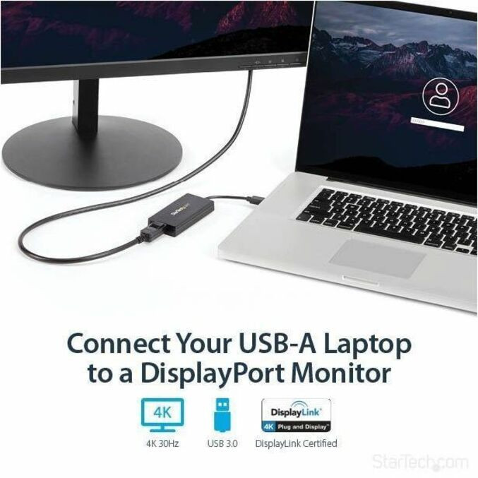 StarTech.com USB32DP4K StarTech.com USB 3.0 to 4K DisplayPort External Multi Monitor Video Graphics Adapter - DisplayLink Certified - Ultra HD 4K