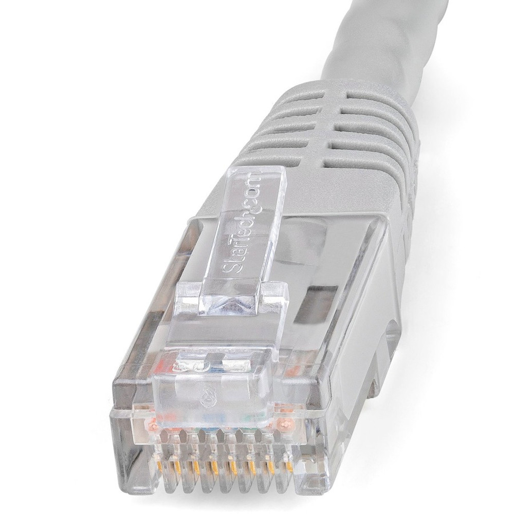 StarTech.com C6PATCH1GR StarTech.com 1ft CAT6 Ethernet Cable - Gray Molded Gigabit - 100W PoE UTP 650MHz - Category 6 Patch Cord UL Certified Wiring/TIA