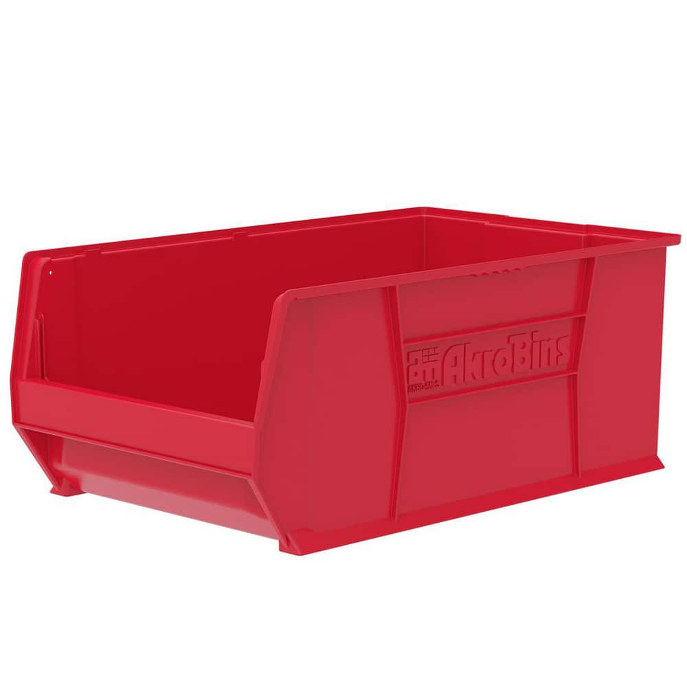 Akro-Mils 30290RED Plastic Hopper Stacking Bin: Red