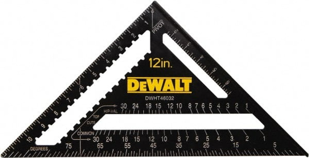 DeWALT DWHT46032 12" Blade Length x 12" Base Length, Aluminum Rafter Square