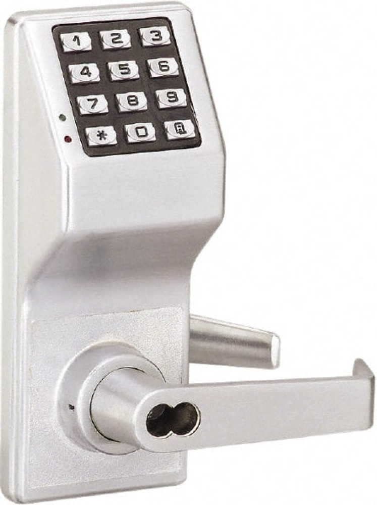 Alarm Lock DL2700IC US26D Combination Entry with Key Override Lever Lockset for 1-5/8 to 1-7/8" Thick Doors