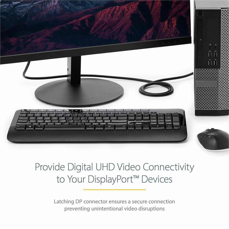 StarTech.com DISPLPORT15L StarTech.com 15ft (5m) DisplayPort 1.2 Cable, 4K x 2K UHD VESA Certified DisplayPort Cable, DP Cable/Cord for Monitor, w/ Latches