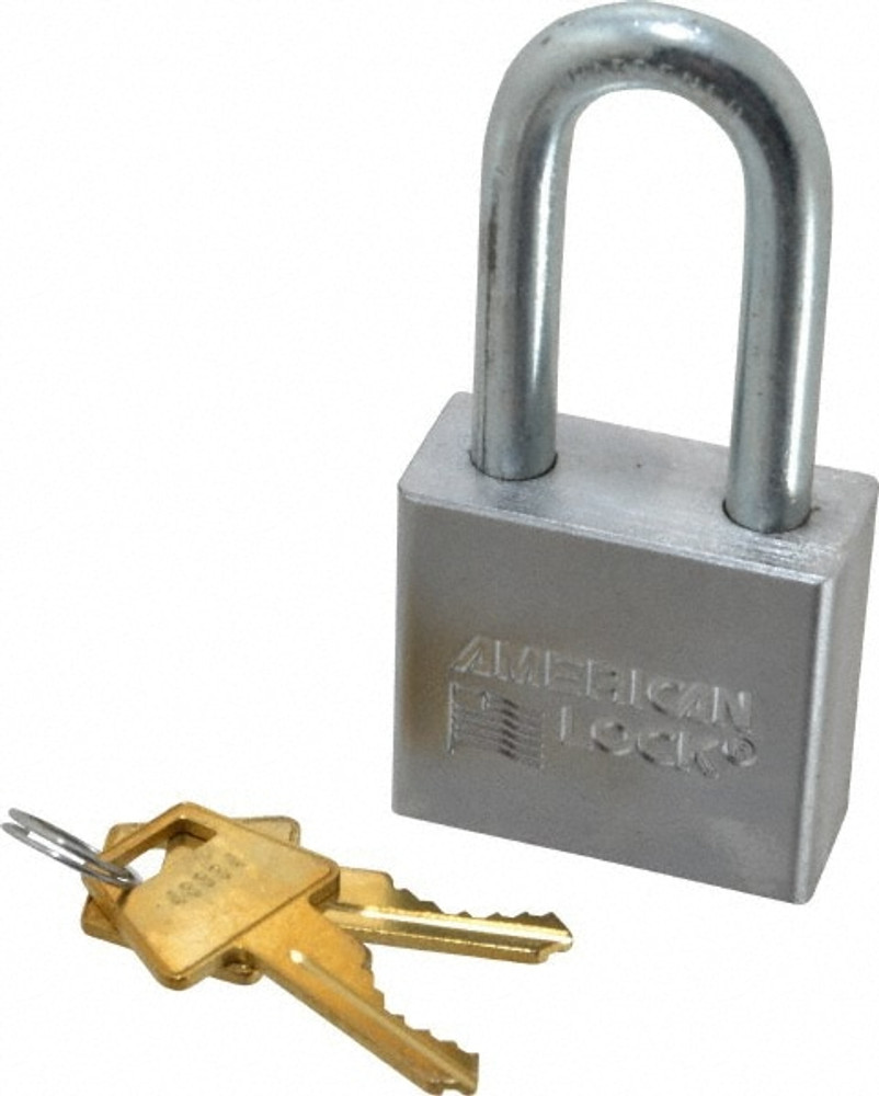 American Lock A51 Padlock: Steel, Keyed Different, 2" Wide