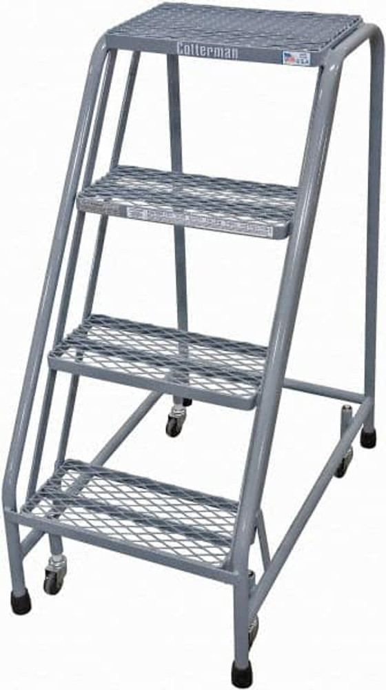 Cotterman D0460089-03 Steel Rolling Ladder: 4 Step