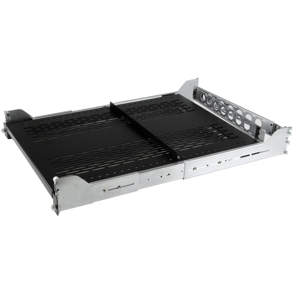 StarTech.com UNISLDSHF19M StarTech.com 2U Vented Sliding Rack Shelf w/ Cable Management Arm & 27.7 to 31.6in Adjustable Mounting Depth - 125lbs / 56.7kg - 24in Deep
