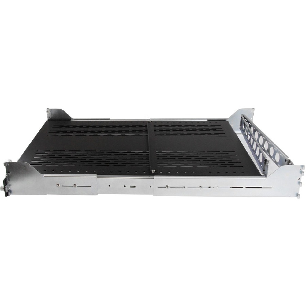 StarTech.com UNISLDSHF19M StarTech.com 2U Vented Sliding Rack Shelf w/ Cable Management Arm & 27.7 to 31.6in Adjustable Mounting Depth - 125lbs / 56.7kg - 24in Deep