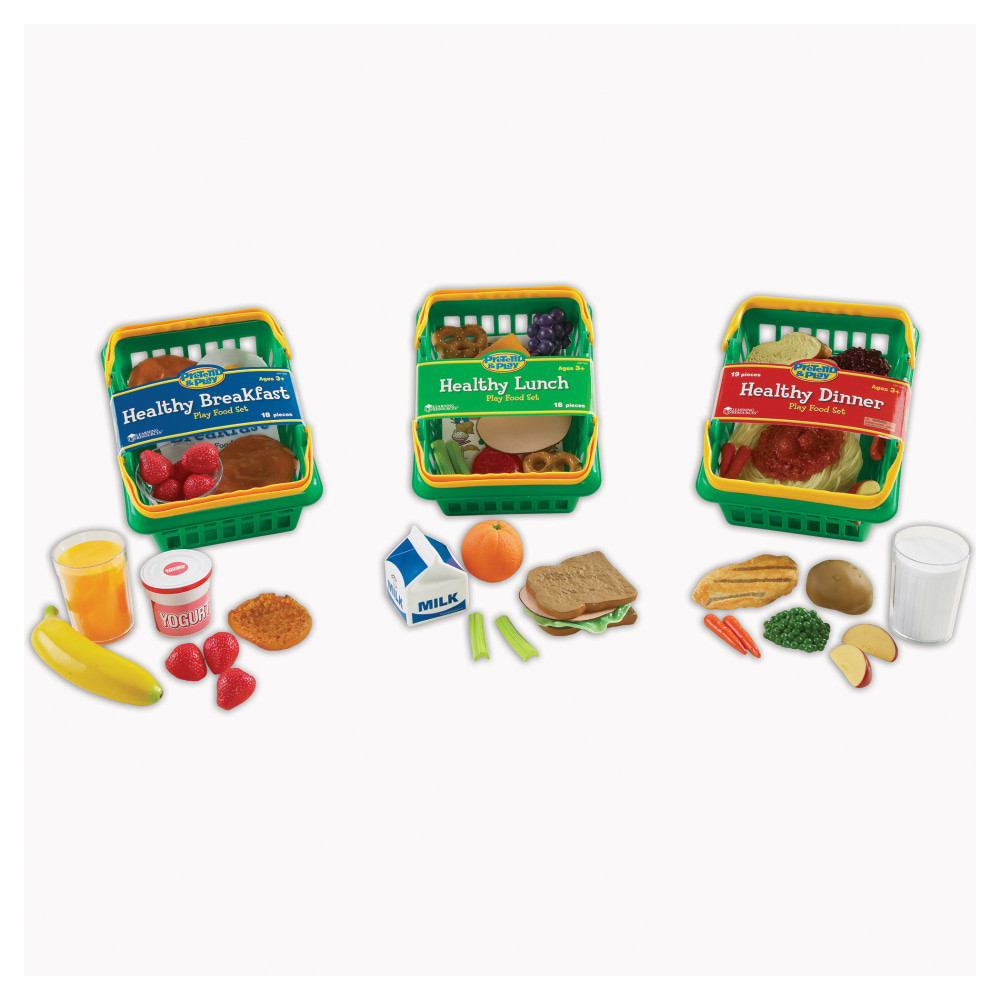 LEARNING RESOURCES, INC. Learning Resources LER5340  Pretend & Play Healthy Food Set, Grades Pre-K - 3