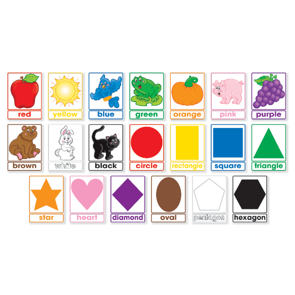 SCHOLASTIC INC 9780545653657 Scholastic Colors And Shapes 20-Piece Bulletin Board Set