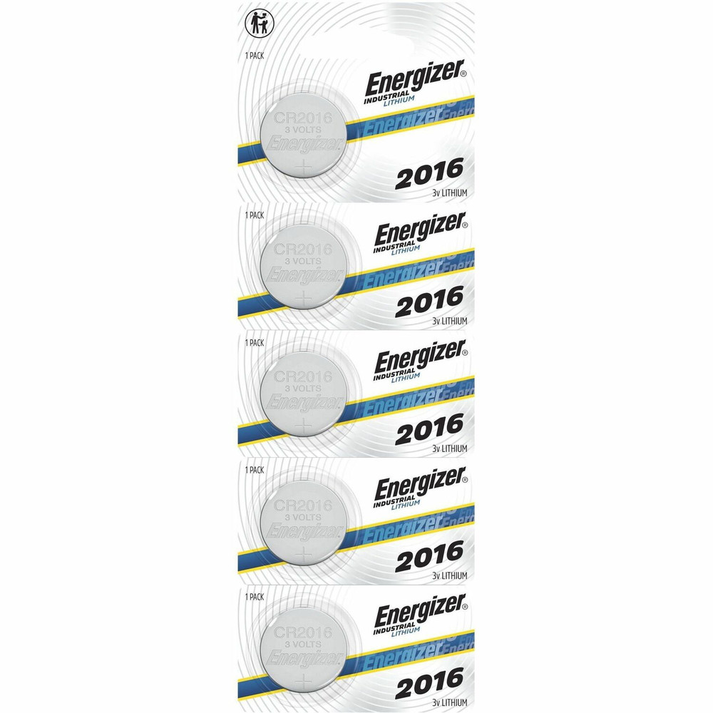 Energizer Holdings, Inc Energizer ECRN2016 Energizer Industrial 2016 Lithium Batteries, 2016 Energizer Industrial Lithium Batteries, 5 Pack