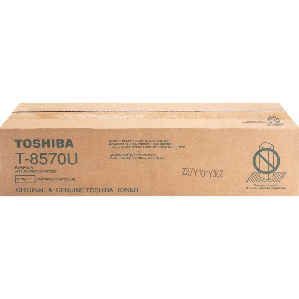 Toshiba T8570U Toshiba T8570U Original Laser Toner Cartridge - Black - 1 Each