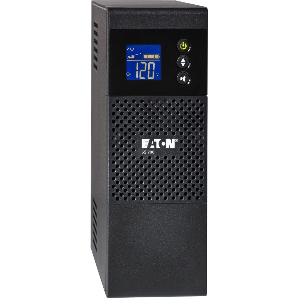 EATON ELECTRICAL INC 5S700LCD Eaton 5S UPS 700 VA 420 Watt 120V Line-Interactive Battery Backup Tower USB LCD - Tower - 2 Minute Stand-by - 110 V AC Input - 115 V AC Output - 8 x NEMA 5-15R
