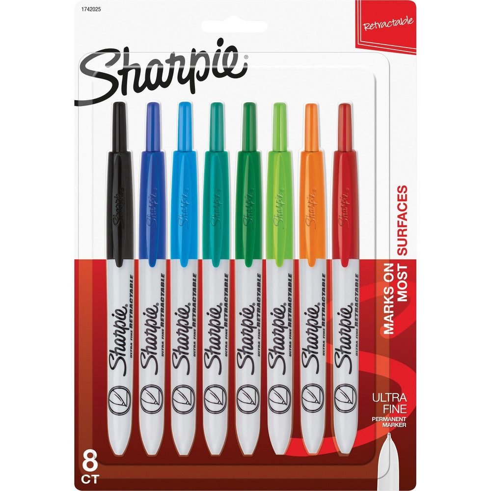 Newell Brands Sharpie 1742025 Sharpie Retractable Ultra Fine Point Permanent Marker