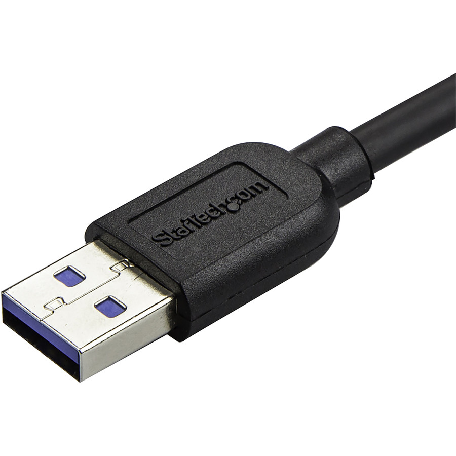 StarTech.com USB3AU50CMRS StarTech.com 0.5m 20in Slim Micro USB 3.0 (5Gbps) Cable - M/M - USB 3.0 A to Right-Angle Micro USB - USB 3.2 Gen 1