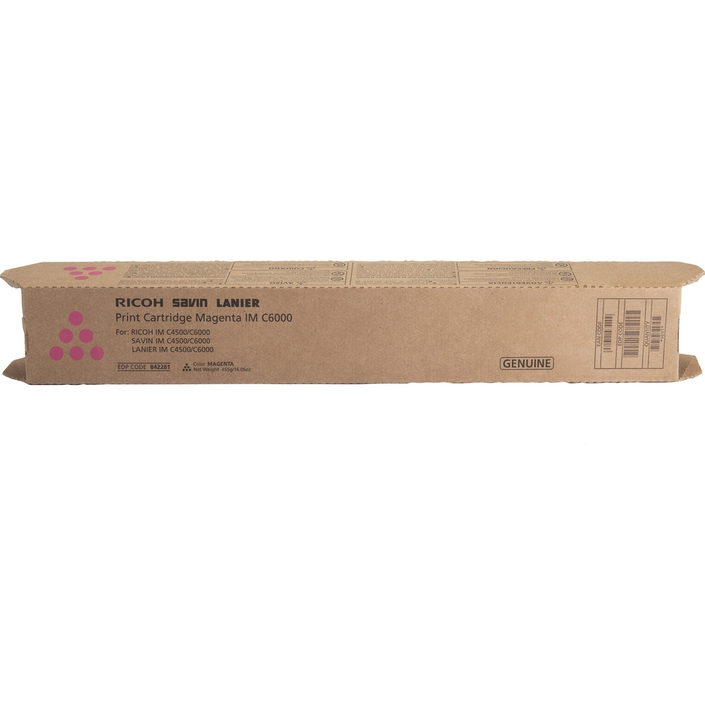 Ricoh Imaging Company, Ltd. Ricoh 842281 Ricoh Original Laser Toner Cartridge - Magenta - 1 Each