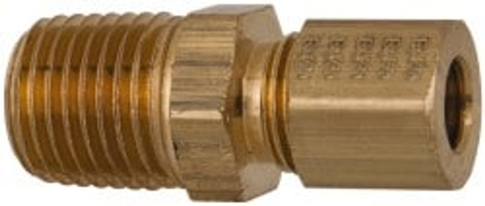 Eaton 681X4X4 Compression Tube Connector: 1/4" Thread, Compression x MNPT