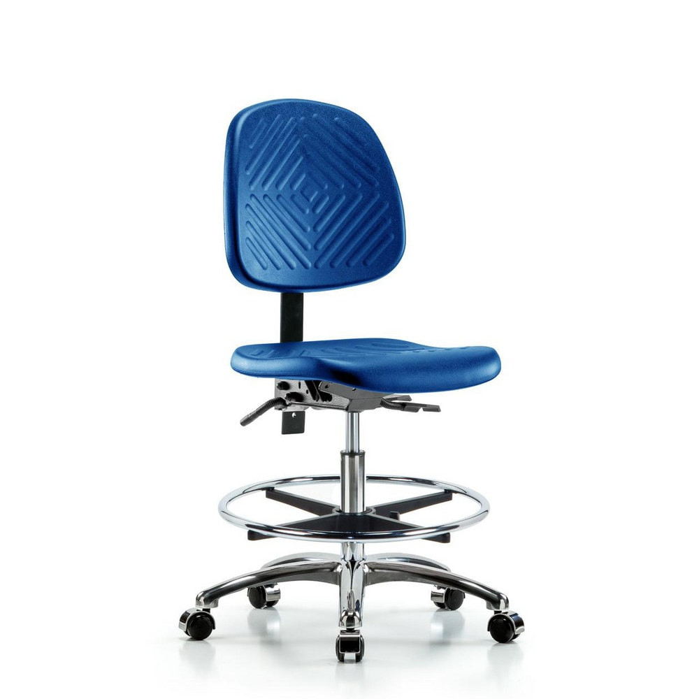 Blue Ridge Ergonomics MSC44933 Task Chair: Polyurethane, Blue