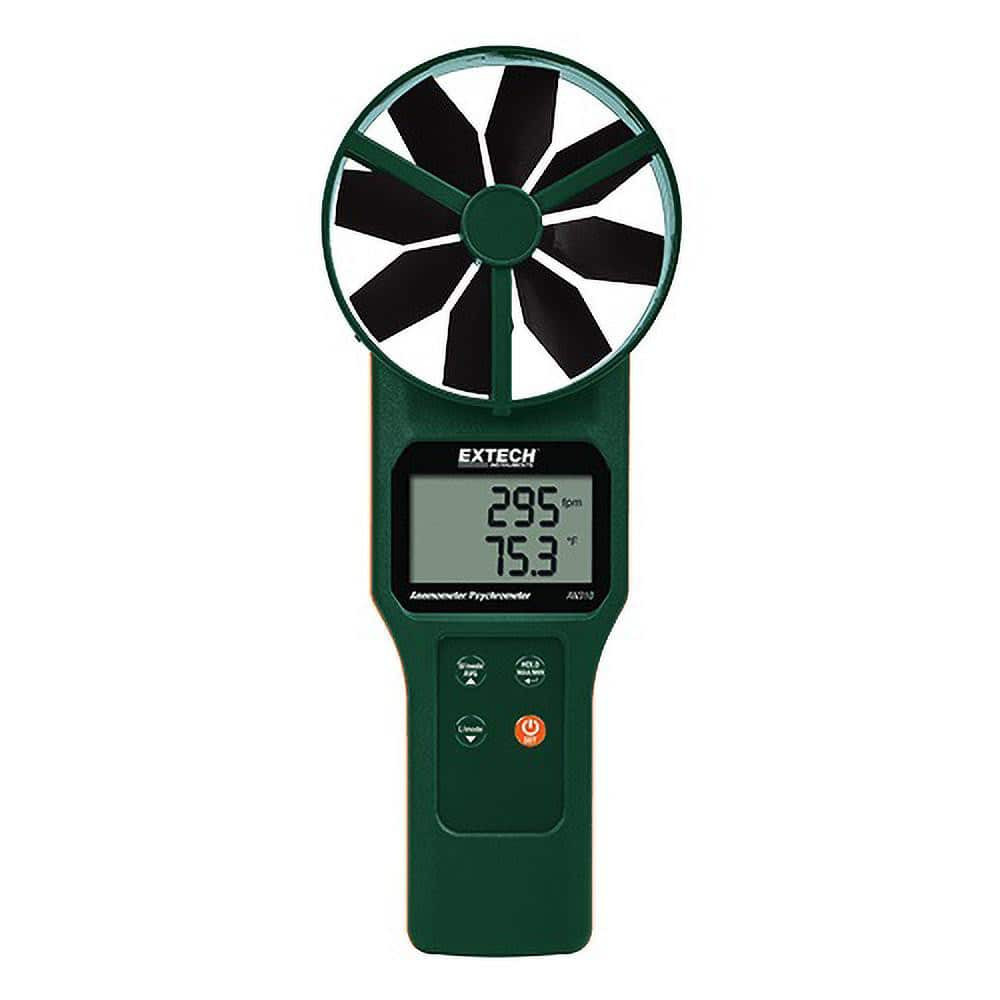Extech AN310 0.2 to 30 m/Sec Air CFM, CMM Anemometer and Psychrometer