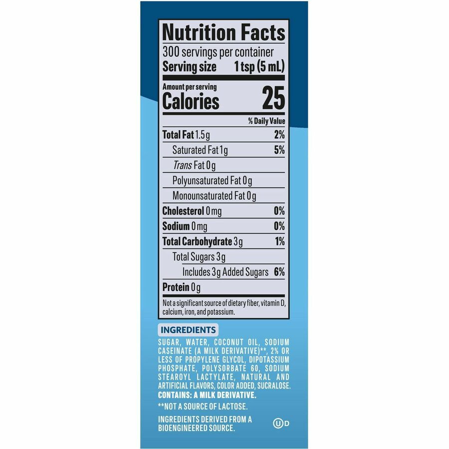 Nestle Professional Coffee mate 31803CT Coffee mate French Vanilla Liquid Creamer Pump Bottle - Gluten-Free