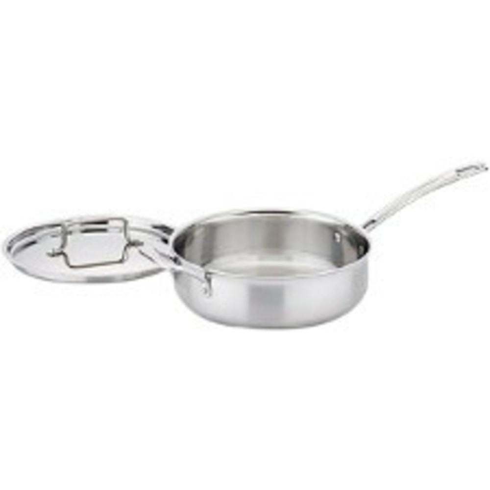 CONAIR CORPORATION MCP33-30HN Cuisinart 5-1/2 Qt. Saute - 5.5 quart Saute, Lid - Stainless Interior, Aluminum, Stainless Steel Exterior - Dishwasher Safe - Oven Safe