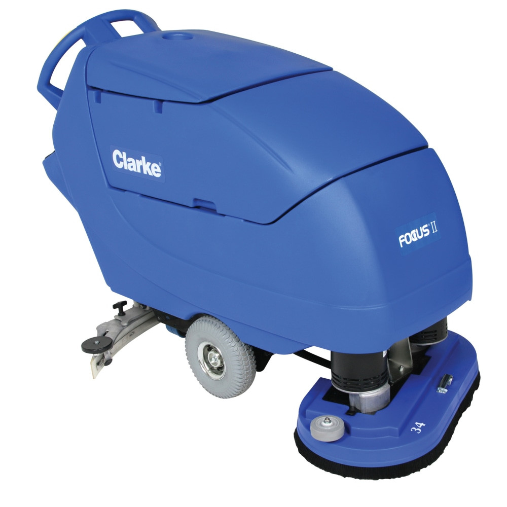 NILFISK-ADVANCE, INC. Clarke 05418A  Focus II 34in Disc Walk Behind Auto Scrubber With Onboard Chemical Mixing System