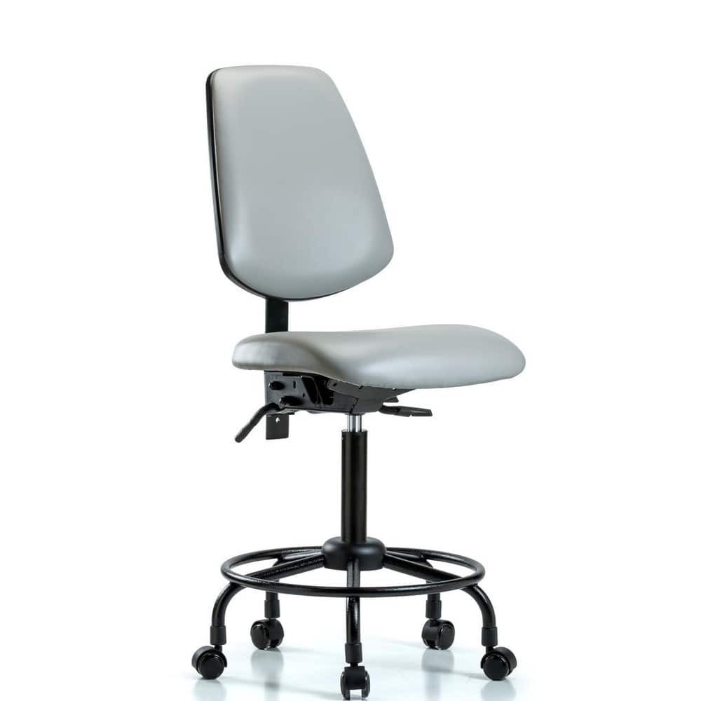 Blue Ridge Ergonomics MSC49778 Task Chair: Vinyl, Dove