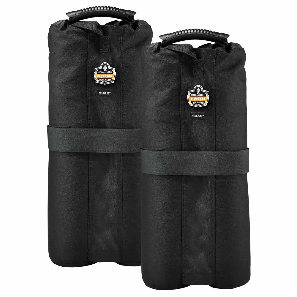 ERGODYNE CORPORATION 12994 Ergodyne SHAX 6094 Tent Weight Bags, Black, Pack Of 2 Weight Bags
