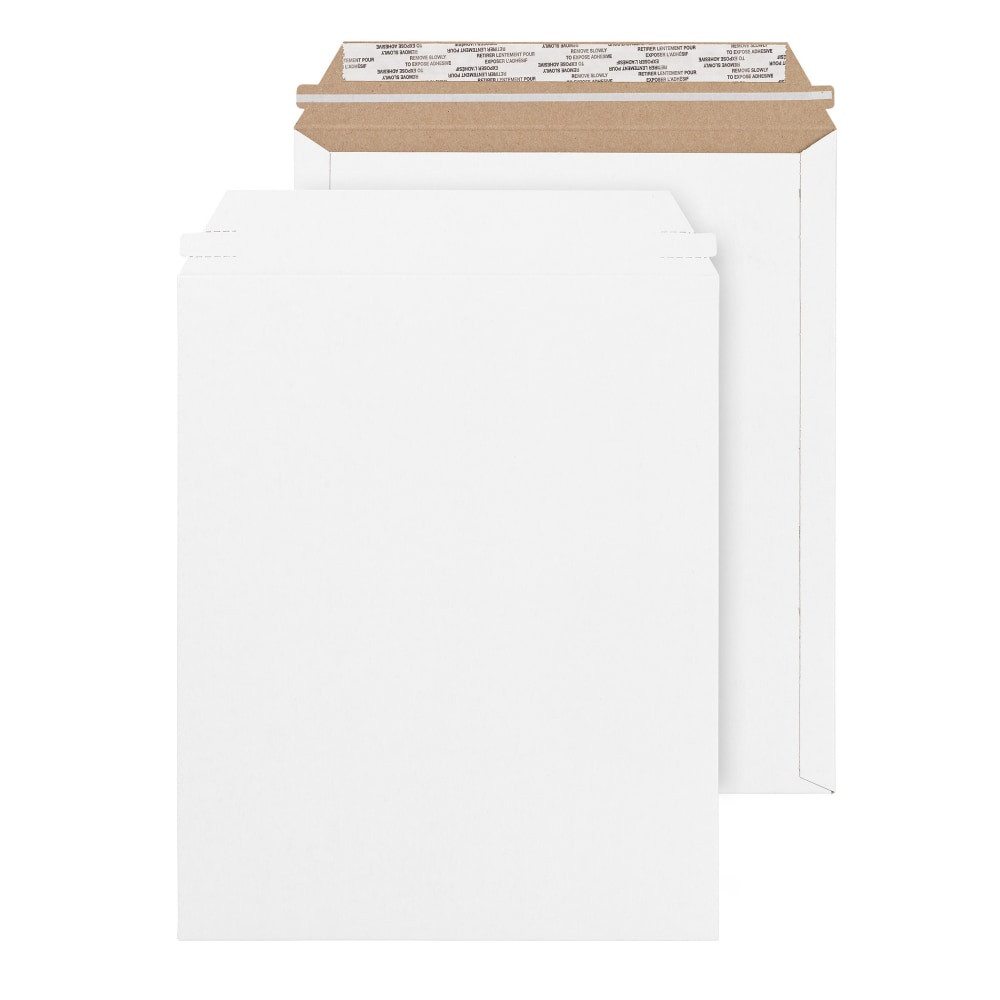 OFFICE DEPOT 30743-OD  Brand White Chipboard Photo And Document Mailer, 100% Recycled, 11in x 13 1/2in, Pack Of 24
