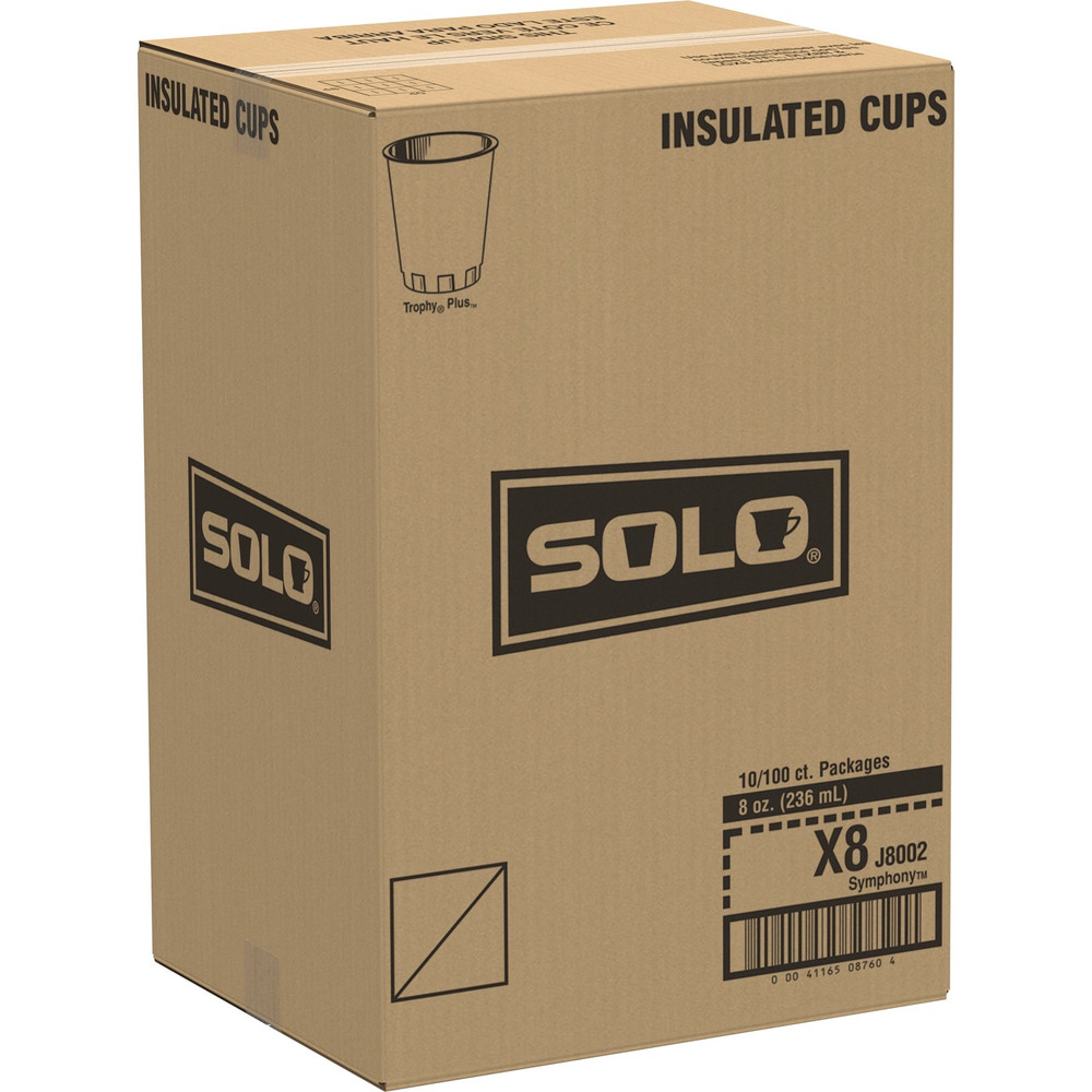 Solo Cup Company Solo X8J8002CT Solo Trophy Plus 8 oz Symphony Insulated Hot/Cold Cups