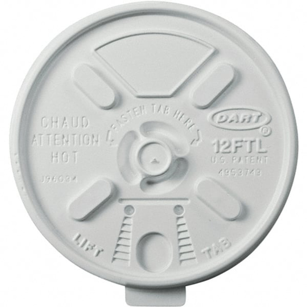 DART DCC12FTL Pack of (1,000), Foam Lids for 10-14 oz Foam Cups