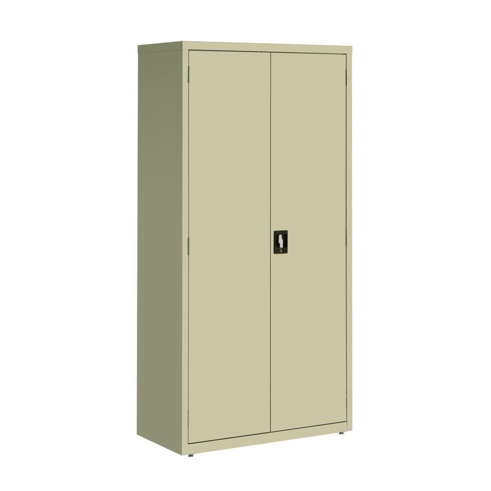 LORELL 41307  Fortress Series Steel Storage Cabinet, 5-Shelf, 18inD, Putty