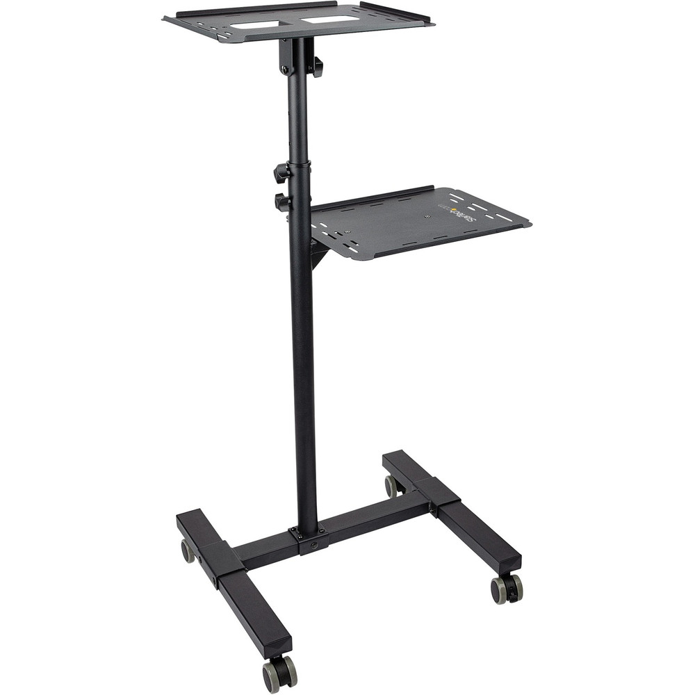 StarTech.com ADJPROJCART StarTech.com Mobile Projector and Laptop Stand/Cart, Heavy Duty Portable Projector Stand/Presentation Cart (22lb/shelf), Height Adjustable