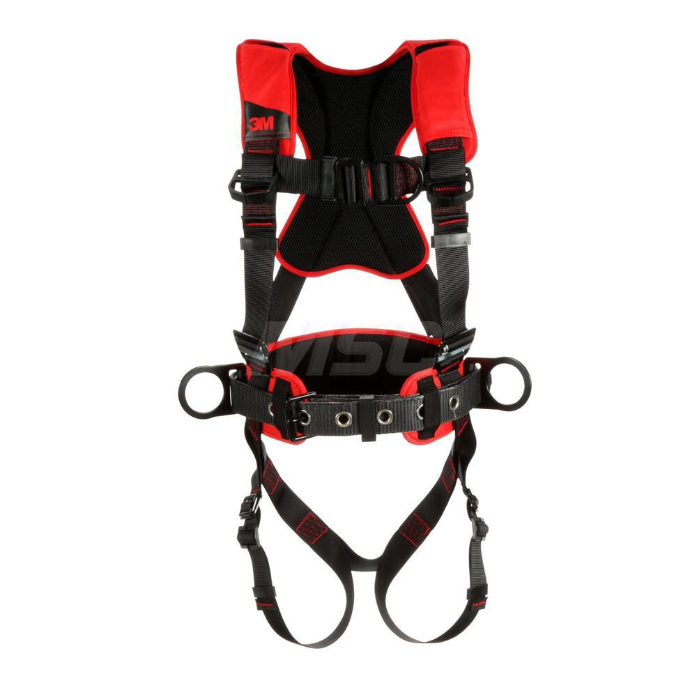 DBI-SALA 7012816616 Fall Protection Harnesses: 420 Lb, Construction Style, Size X-Large, For Climbing & Positioning, Polyester, Back Front & Side