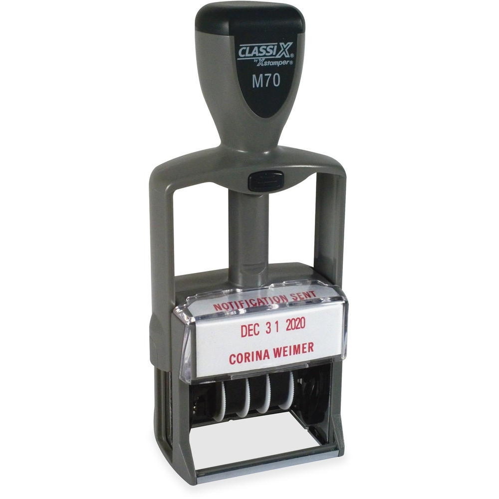 Shachihata, Inc Xstamper M70 Xstamper ClassiX Self-inking Plastic Date Stamp