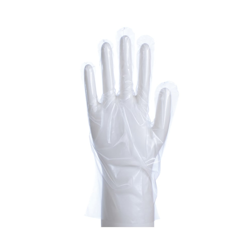 DAXWELL GROUP F10000171 Daxwell Embossed Cast Polyethylene Gloves, Medium, Clear, 100 Gloves Per Box