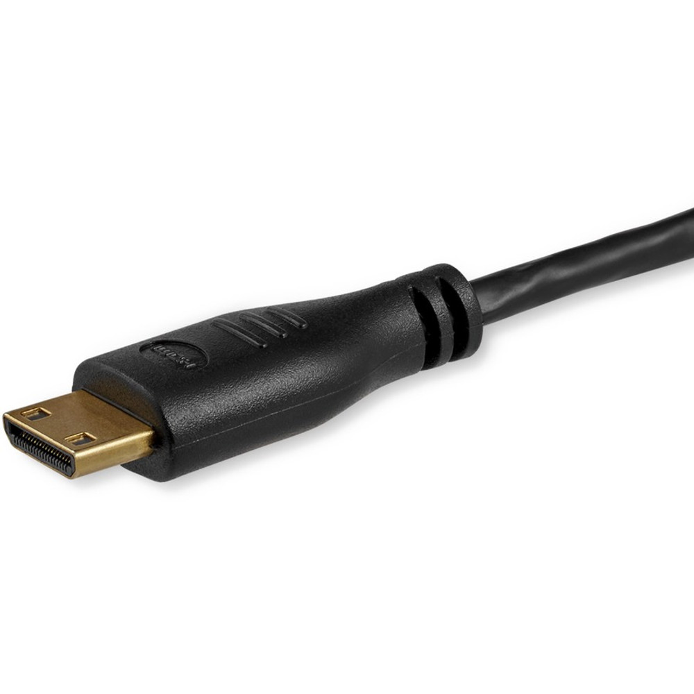 StarTech.com HDMIACMM3S StarTech.com 3ft Mini HDMI to HDMI Cable with Ethernet, 4K 30Hz High Speed Slim Mini HDMI 1.4 (Type-C) Device to HDMI Adapter Cable/Cord