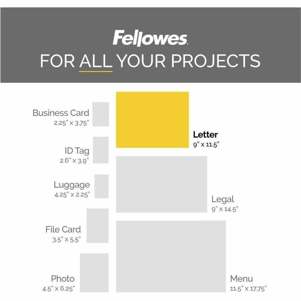 Fellowes, Inc. Fellowes 5743301 Fellowes Letter-Size Thermal Laminating Pouches