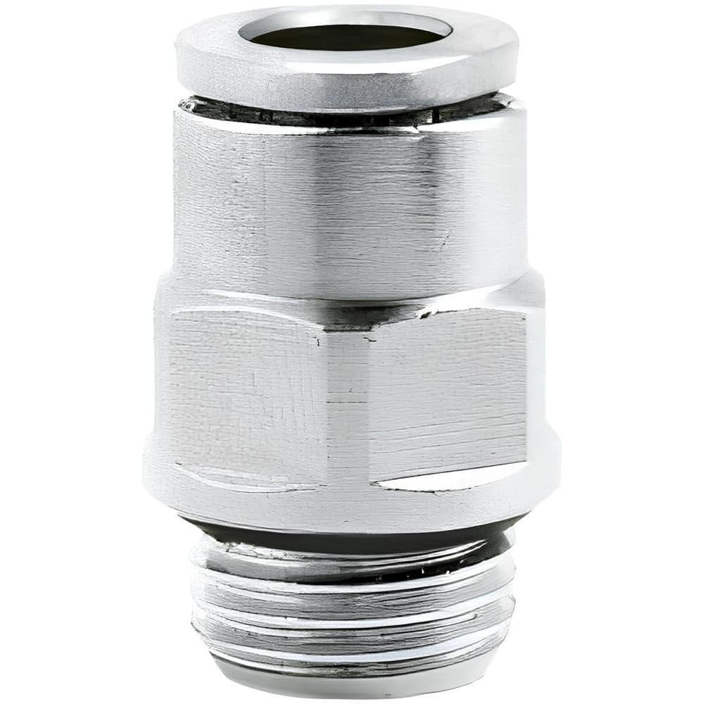 Norgren 102250848 Push-To-Connect Tube to Male & Tube to Male BSPP Tube Fitting: Adapter, Straight, 1/2" Thread