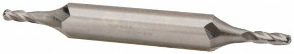 Hertel 11950 Ball End Mill: 0.125" Dia, 0.375" LOC, 4 Flute, Cobalt