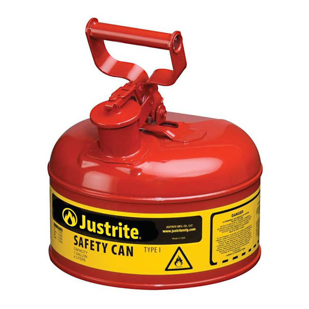 Justrite. 7110100 Safety Can: 1 gal, Steel