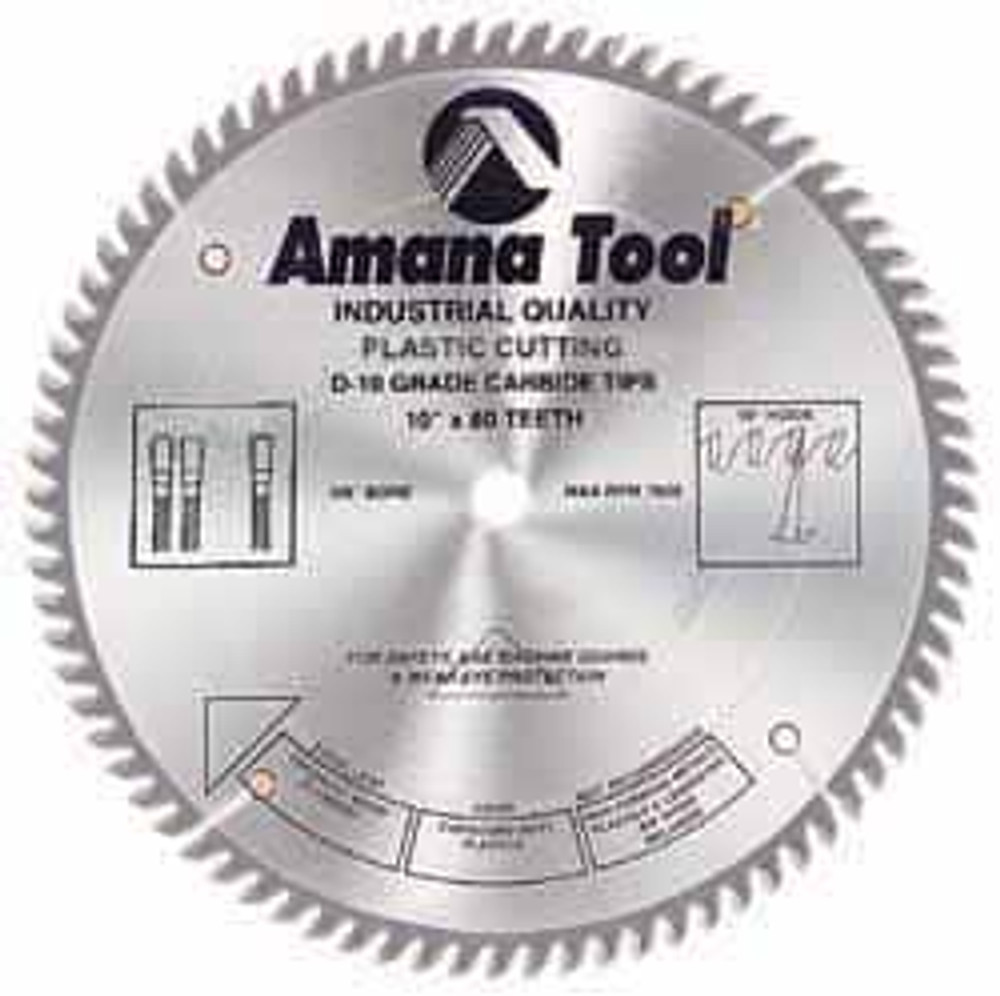 Amana Tool LB12961 Wet & Dry Cut Saw Blade: 12" Dia, 1" Arbor Hole, 0.125" Kerf Width, 96 Teeth