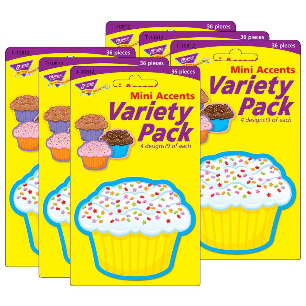 Bring on the fun and inspire smiley faces! Ideal for marking calendar days, sorting, patterning and graphing activities, labeling, accenting displays, creating game pieces and tags, plus inspiring craft projects.  Precut and ready to use.  Durable and reusable.  Add a special touch to party favors and treats.  Place on calendars to mark special days and events.  Ideal for grade PK and up.  Each pack includes 36 pieces in 4 designs. Sold as 6 packs for a total of 216 pieces.