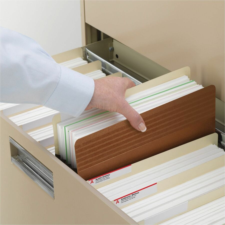 Smead Manufacturing Company Smead 73208 Smead Easy Grip Straight Tab Cut Letter Recycled File Pocket